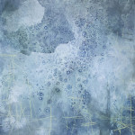 Charting The Kulshan, 2019, 24x24", mixed media on panel